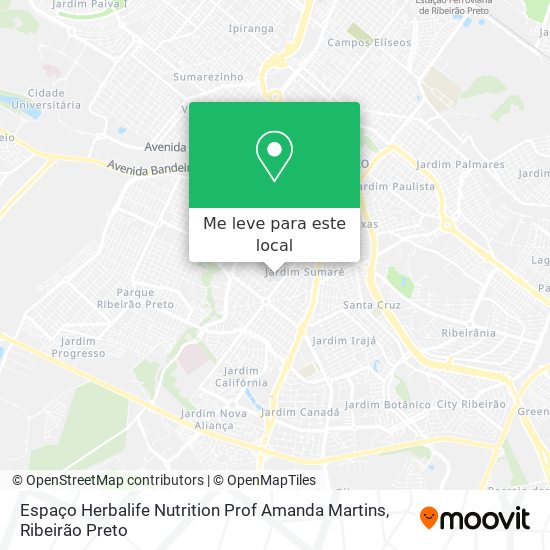 Espaço Herbalife Nutrition Prof Amanda Martins mapa