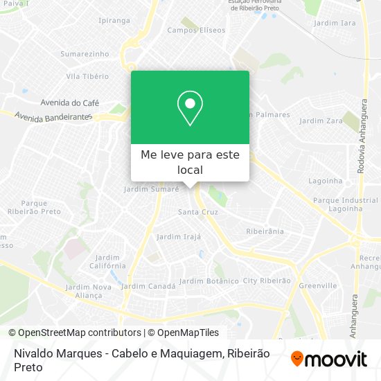 Nivaldo Marques - Cabelo e Maquiagem mapa