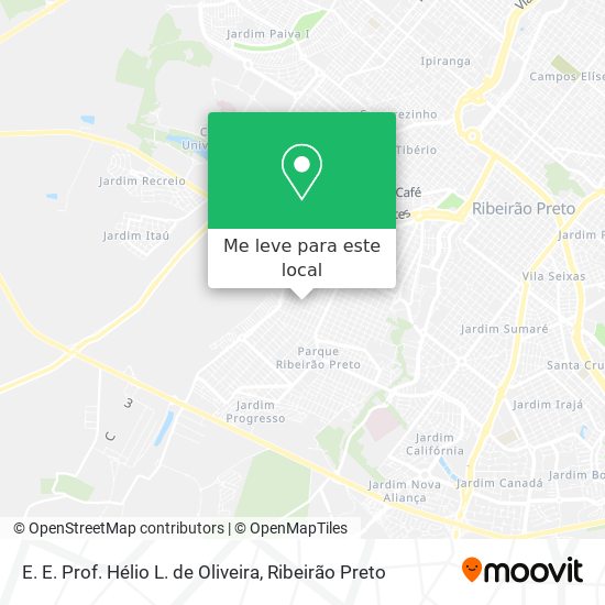 E. E. Prof. Hélio L. de Oliveira mapa