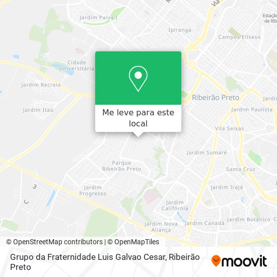 Grupo da Fraternidade Luis Galvao Cesar mapa