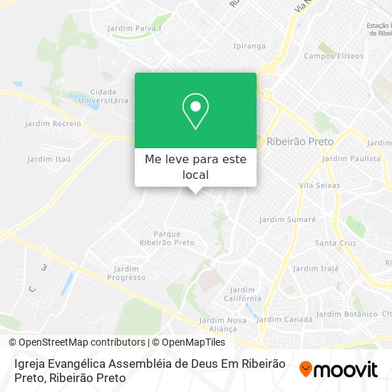Igreja Evangélica Assembléia de Deus Em Ribeirão Preto mapa