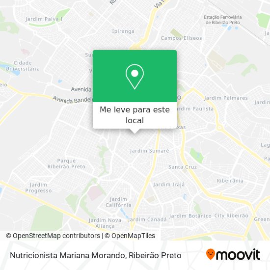 Nutricionista Mariana Morando mapa