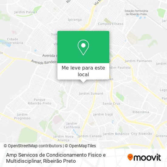 Amp Servicos de Condicionamento Fisico e Multidisciplinar mapa