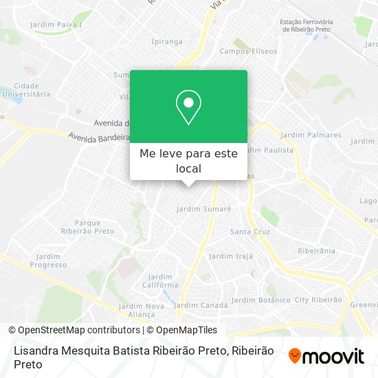 Lisandra Mesquita Batista Ribeirão Preto mapa