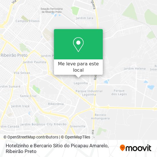 Hotelzinho e Bercario Sitio do Picapau Amarelo mapa