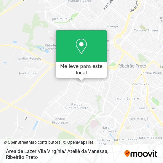 Área de Lazer Vila Virgínia/ Ateliê da Vanessa mapa