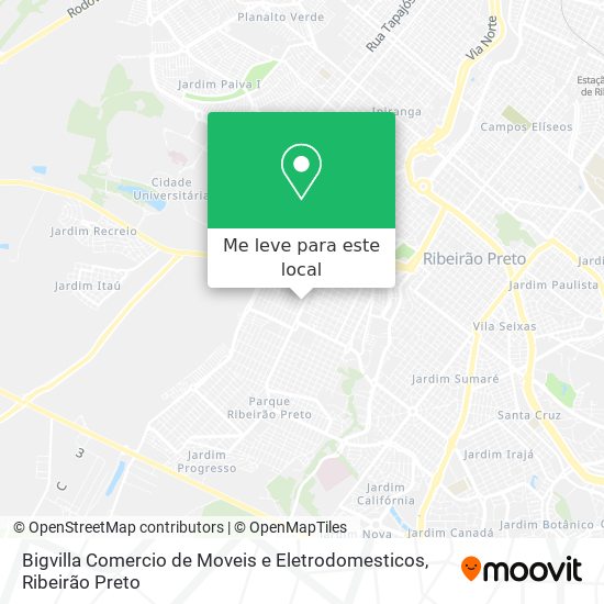 Bigvilla Comercio de Moveis e Eletrodomesticos mapa