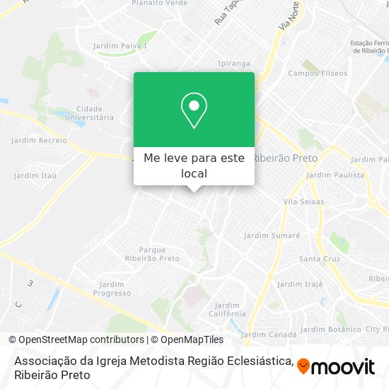 Associação da Igreja Metodista Região Eclesiástica mapa
