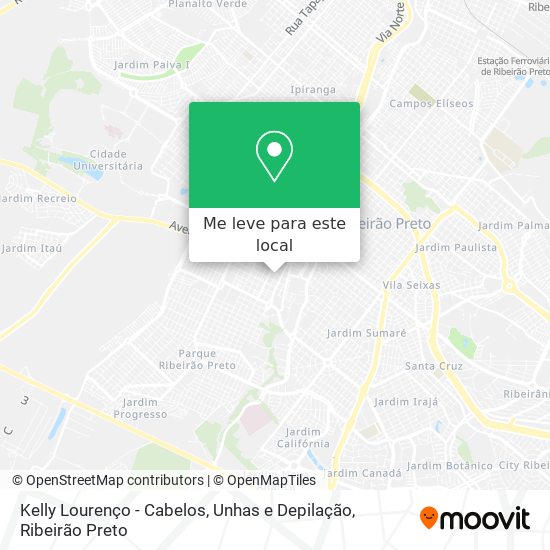 Kelly Lourenço - Cabelos, Unhas e Depilação mapa