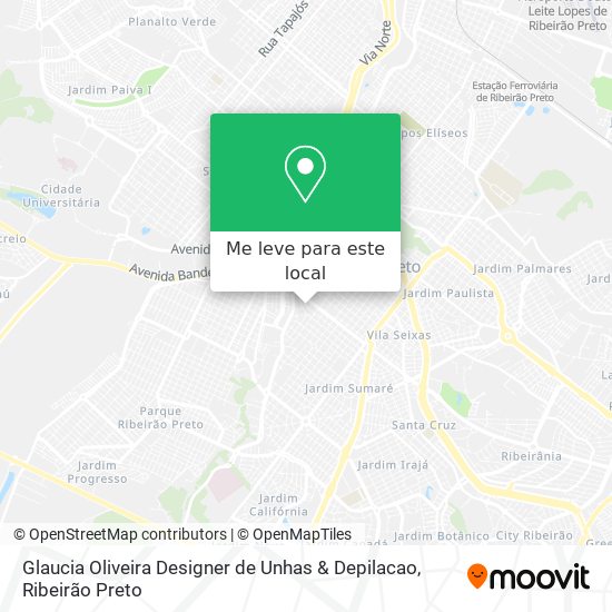 Glaucia Oliveira Designer de Unhas & Depilacao mapa