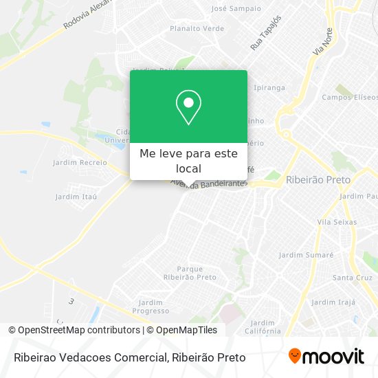 Ribeirao Vedacoes Comercial mapa