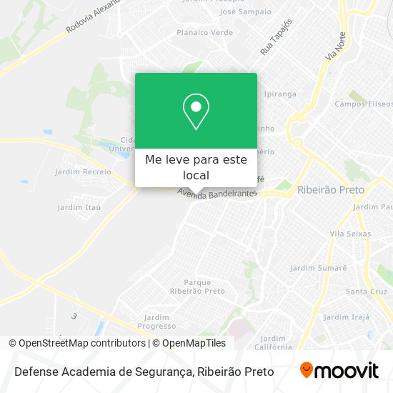 Defense Academia de Segurança mapa