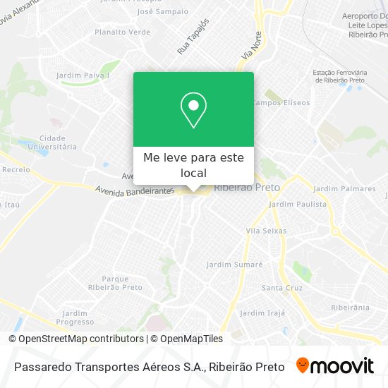Passaredo Transportes Aéreos S.A. mapa