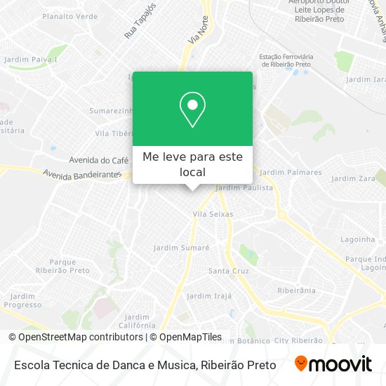 Escola Tecnica de Danca e Musica mapa