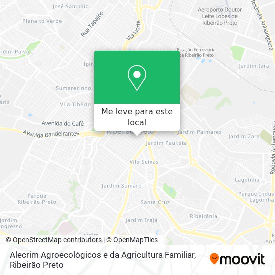 Alecrim Agroecológicos e da Agricultura Familiar mapa