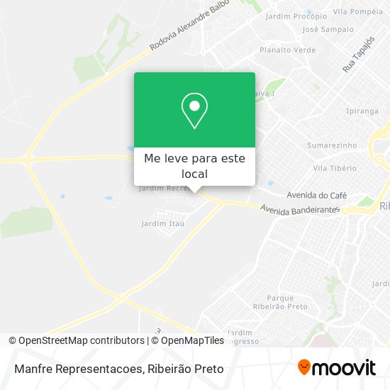 Manfre Representacoes mapa