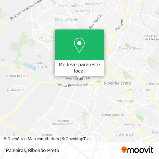Paineiras mapa