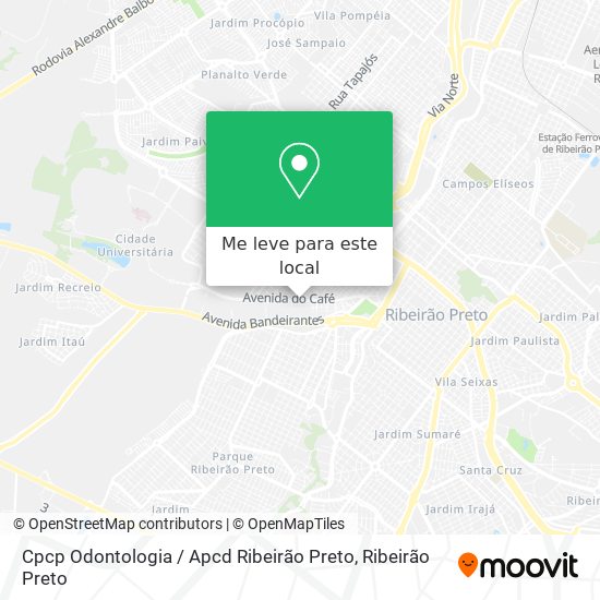 Cpcp Odontologia / Apcd Ribeirão Preto mapa