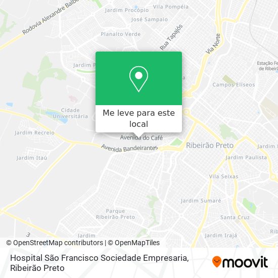 Hospital São Francisco Sociedade Empresaria mapa