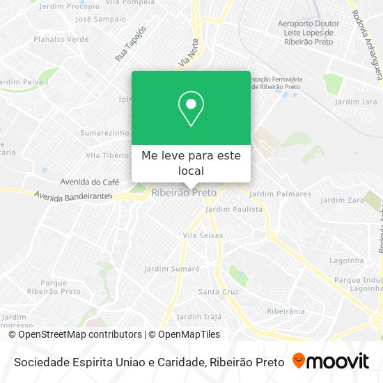 Sociedade Espirita Uniao e Caridade mapa