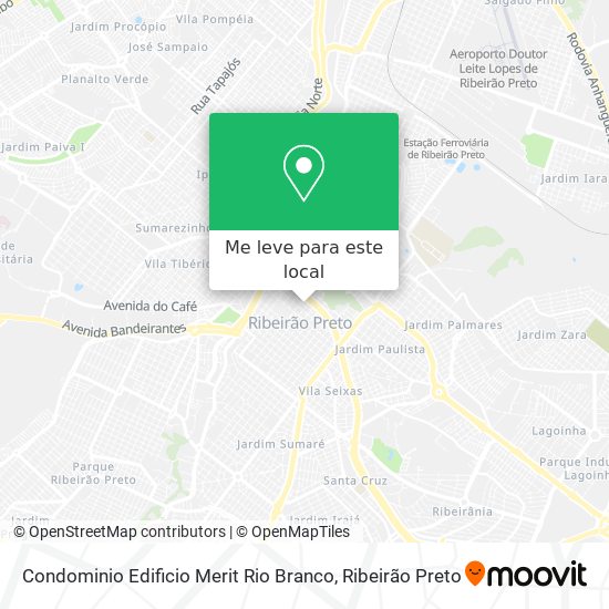 Condominio Edificio Merit Rio Branco mapa