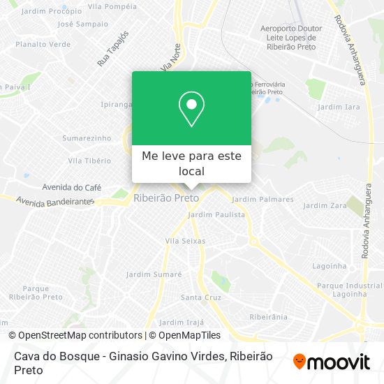 Cava do Bosque - Ginasio Gavino Virdes mapa