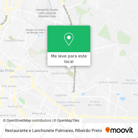 Restaurante e Lanchonete Palmares mapa