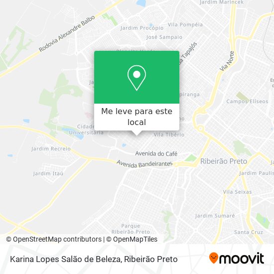 Karina Lopes Salão de Beleza mapa
