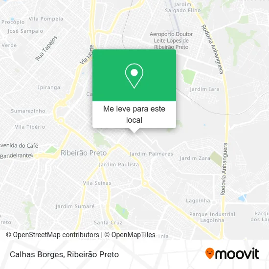 Calhas Borges mapa