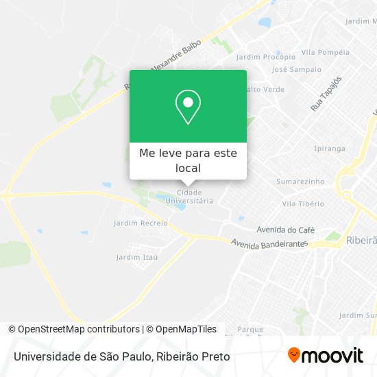 Universidade de São Paulo mapa
