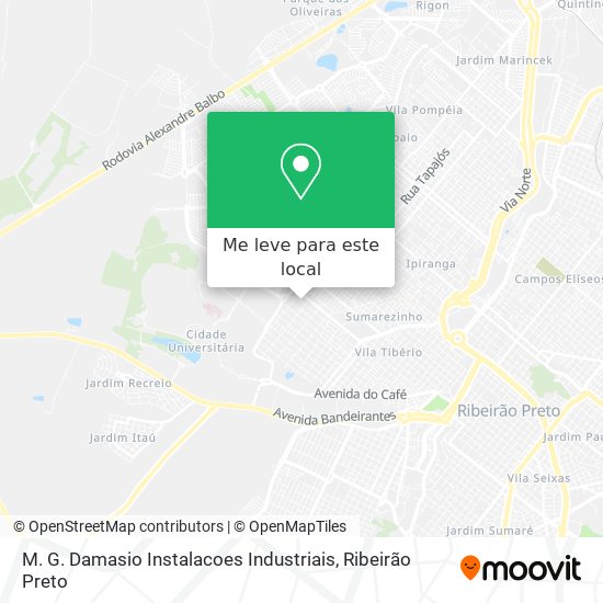 M. G. Damasio Instalacoes Industriais mapa