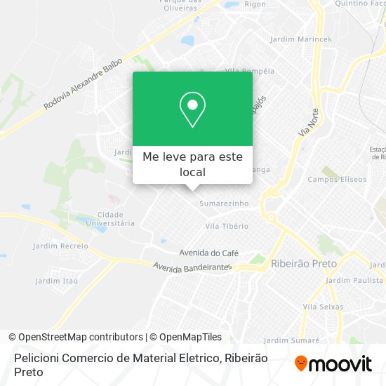 Pelicioni Comercio de Material Eletrico mapa