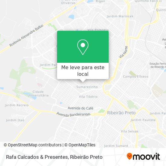 Rafa Calcados & Presentes mapa