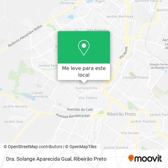 Dra. Solange Aparecida Gual mapa