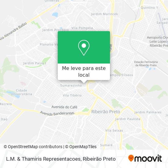 L.M. & Thamiris Representacoes mapa