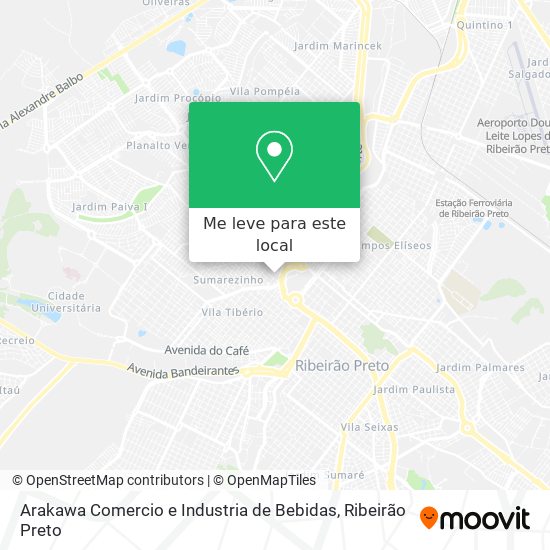 Arakawa Comercio e Industria de Bebidas mapa