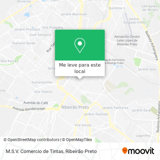 M.S.V. Comercio de Tintas mapa