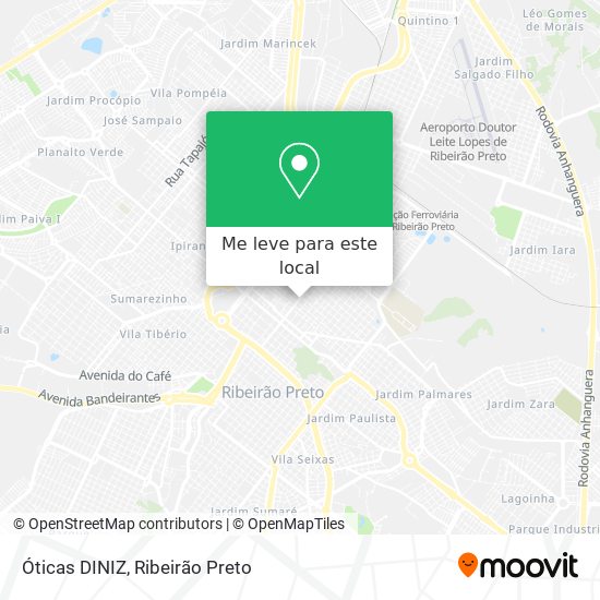 Óticas DINIZ mapa