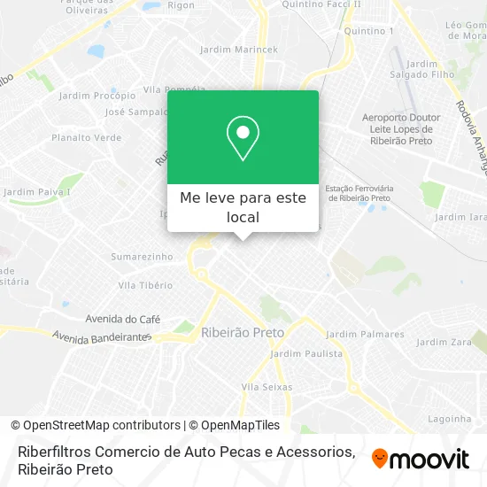 Riberfiltros Comercio de Auto Pecas e Acessorios mapa
