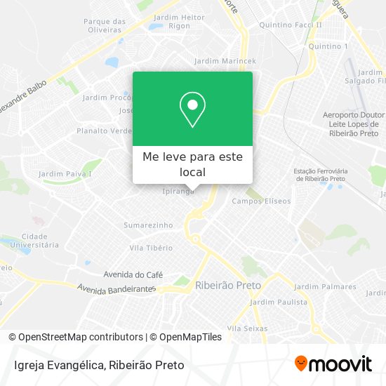 Igreja Evangélica mapa