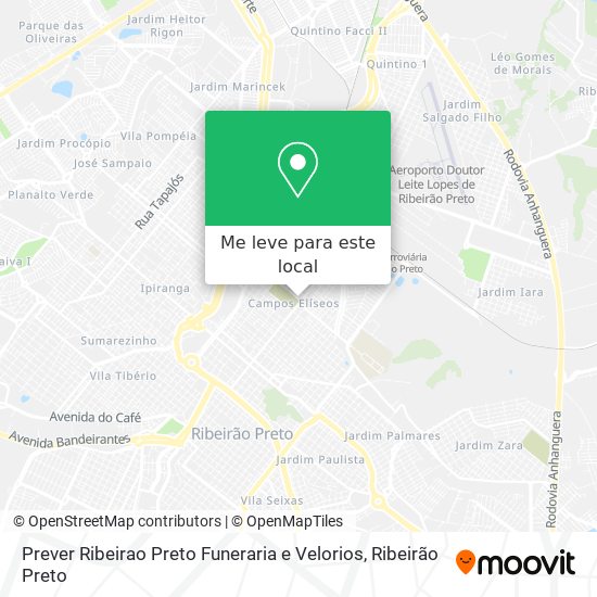 Prever Ribeirao Preto Funeraria e Velorios mapa