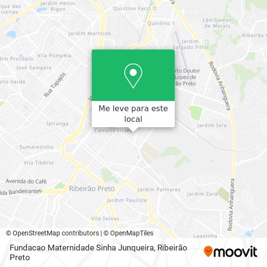 Fundacao Maternidade Sinha Junqueira mapa
