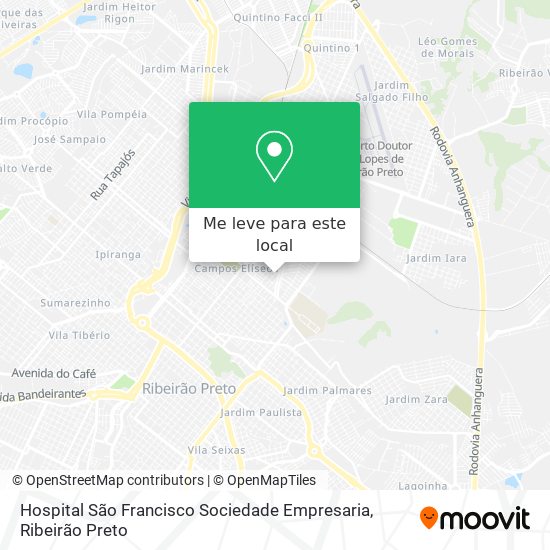 Hospital São Francisco Sociedade Empresaria mapa