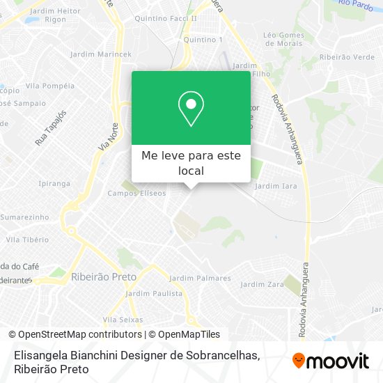 Elisangela Bianchini Designer de Sobrancelhas mapa