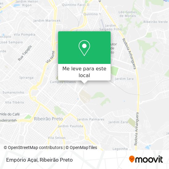 Empório Açaí mapa
