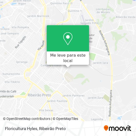 Floricultura Hyles mapa