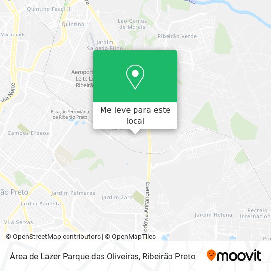 Área de Lazer Parque das Oliveiras mapa