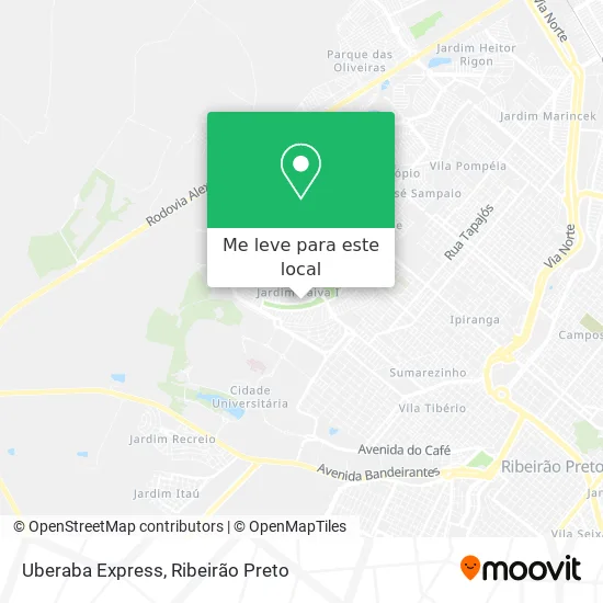 Uberaba Express mapa