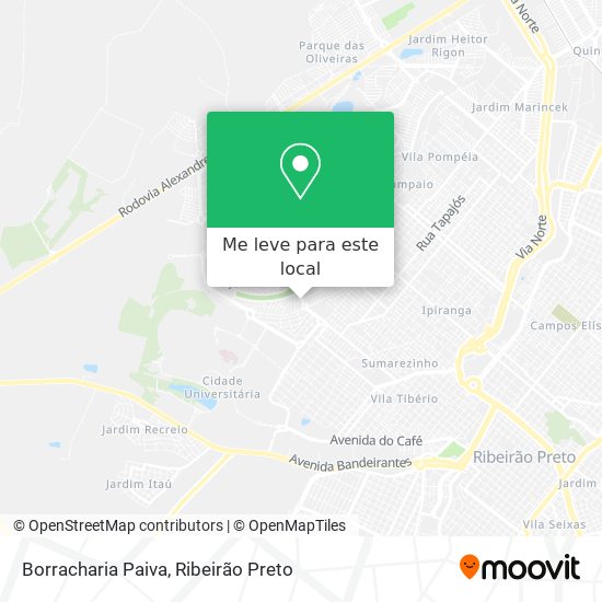 Borracharia Paiva mapa