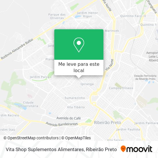 Vita Shop Suplementos Alimentares mapa